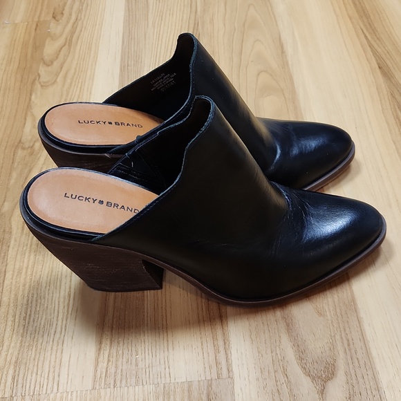 Lucky Brand Black Slip On Mule Sz. 9.5 - Picture 3 of 5